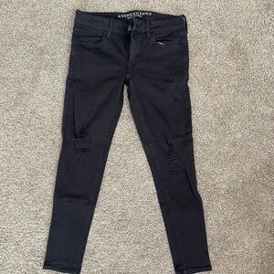 American Eagle Outfitters Black Super Stretch X JEGGINGS